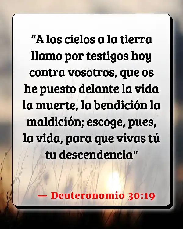 Versículos De La Biblia Aborto (Deuteronomio 30:19)