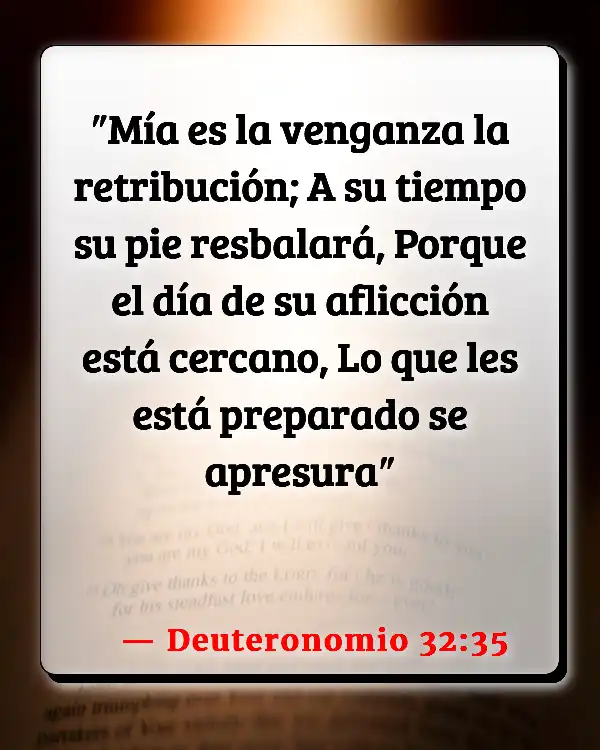 Versículos De La Biblia Venganza (Deuteronomio 32:35)