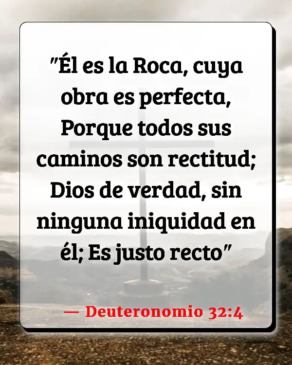 Versículos De La Biblia La fidelidad de Dios (Deuteronomio 32:4)