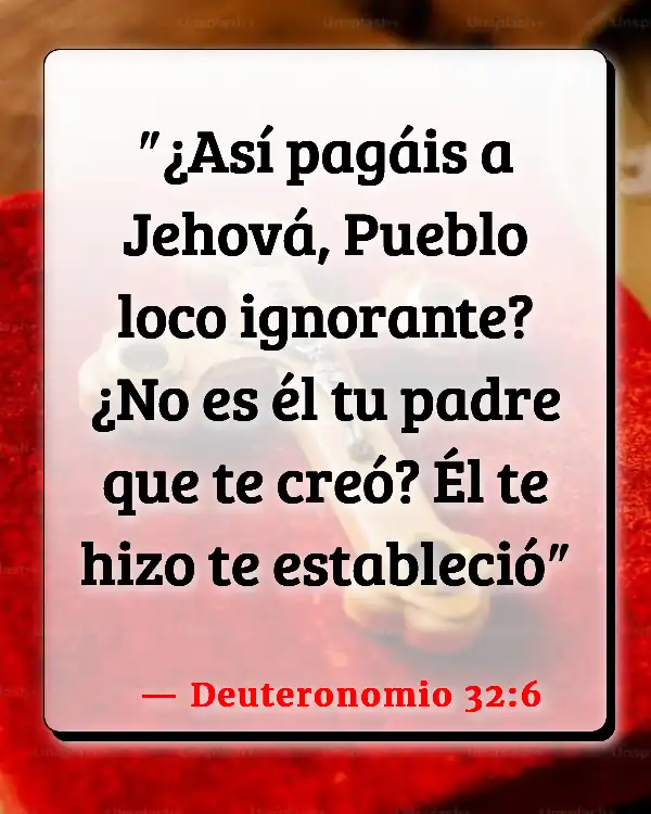 Versículos De La Biblia   	Clonación  (Deuteronomio 32:6)