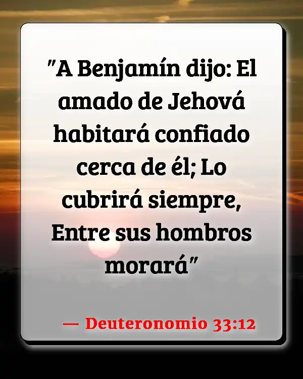 Versículos De La Biblia Amado (Deuteronomio 33:12)
