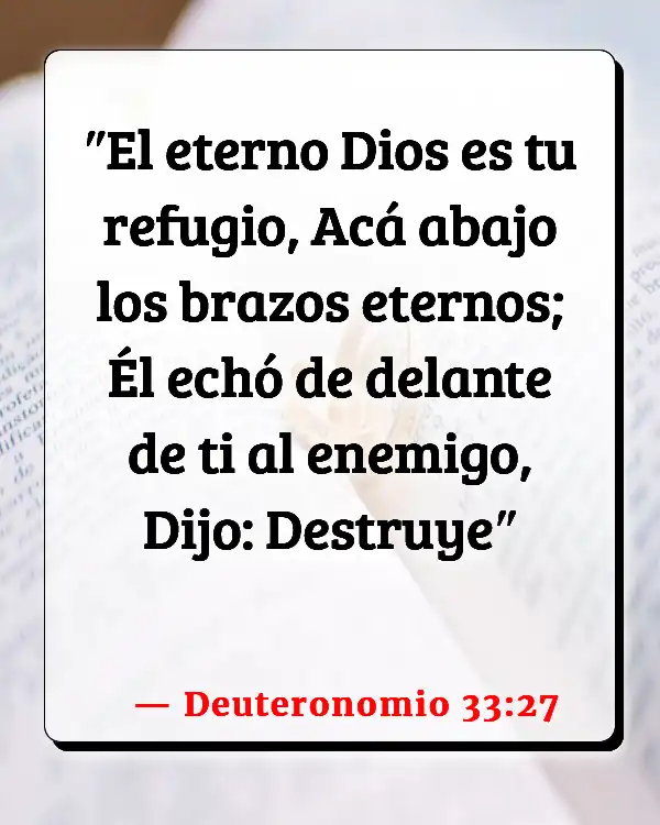 Versículos De La Biblia Depresión (Deuteronomio 33:27)
