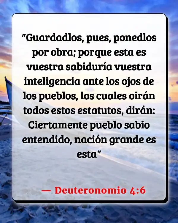Versículos De La Biblia   	Mal día  (Deuteronomio 4:6)