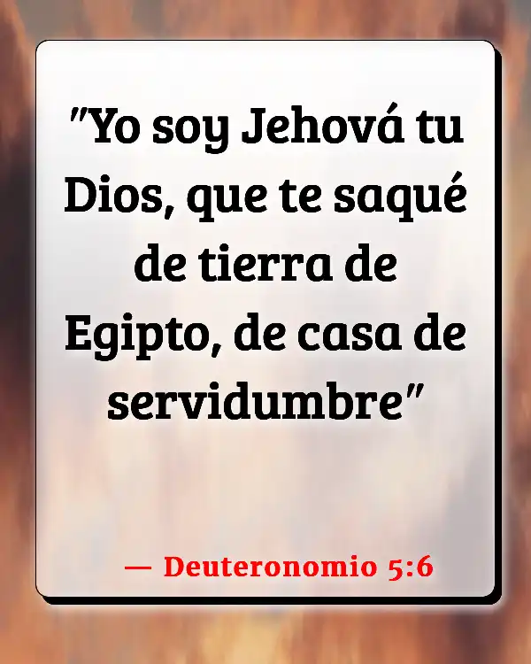 Versículos De La Biblia   	Esclavitud  (Deuteronomio 5:6)