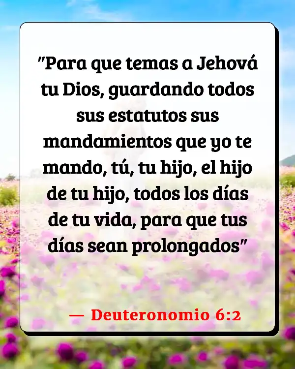 Versículos De La Biblia Diez Mandamientos (Deuteronomio 6:2)