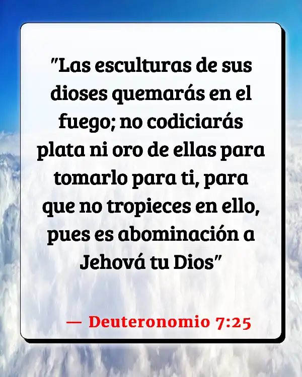 Versículos De La Biblia   	Abominación  (Deuteronomio 7:25)
