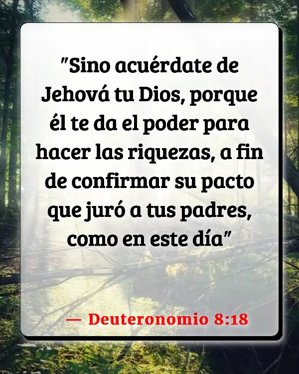 Versículos De La Biblia La soberanía de Dios (Deuteronomio 8:18)