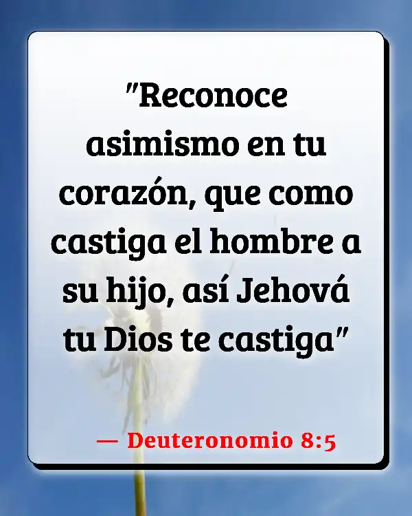 Versículos De La Biblia Niños enfermos (Deuteronomio 8:5)