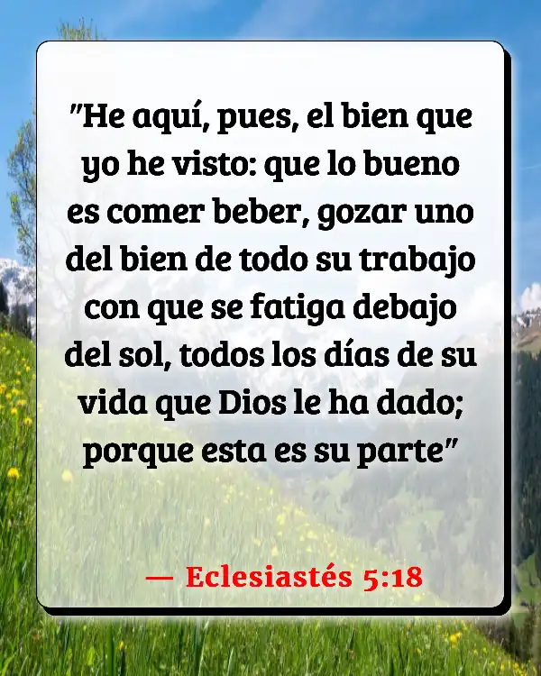 Versículos De La Biblia   	Abstenerse de carne  (Eclesiastés 5:18)