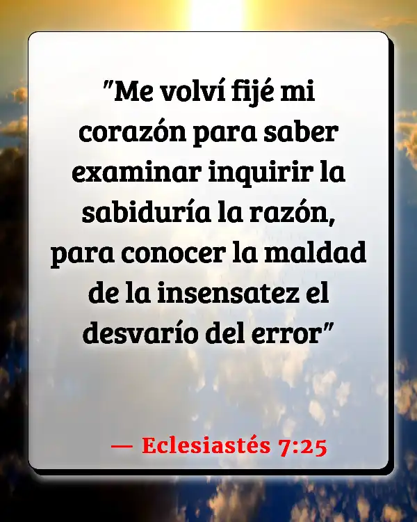 Versículos De La Biblia   	Malo  (Eclesiastés 7:25)