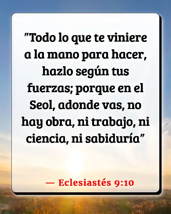 Versículos De La Biblia Paraíso (Eclesiastés 9:10)