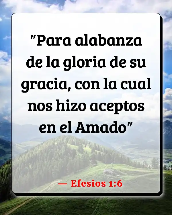 Versículos De La Biblia Superar el rechazo (Efesios 1:6)