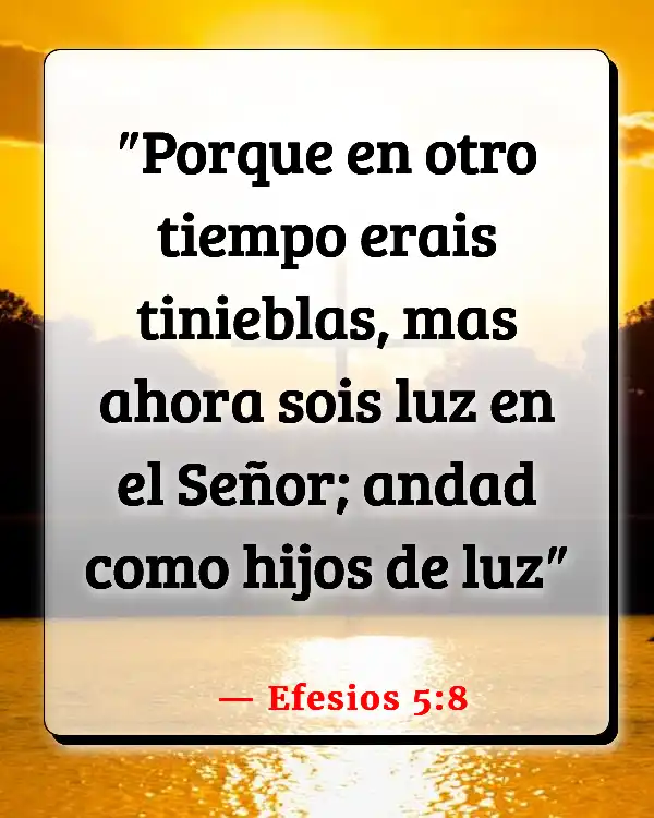 Versículos De La Biblia Relaciones abusivas (Efesios 5:8)