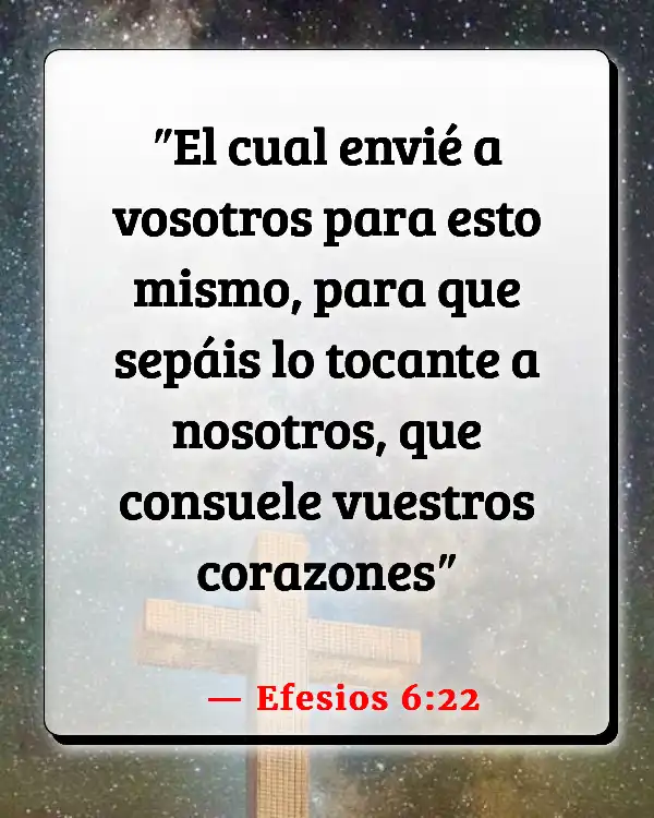 Versículos De La Biblia   	Ser un alentador  (Efesios 6:22)