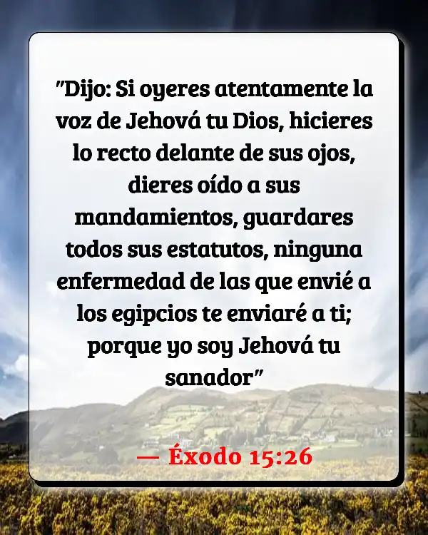 Versículos De La Biblia Niños enfermos (Éxodo 15:26)