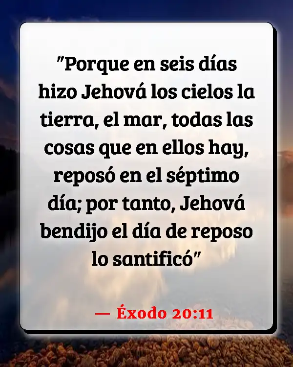 Versículos De La Biblia Diez Mandamientos (Éxodo 20:11)