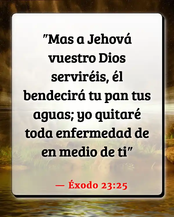 Versículos De La Biblia Niños enfermos (Éxodo 23:25)