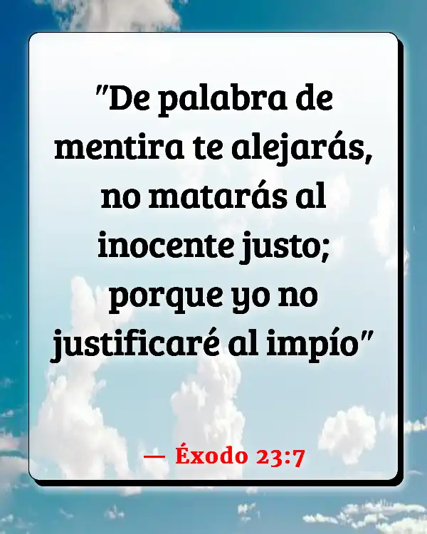 Versículos De La Biblia Aborto (Éxodo 23:7)
