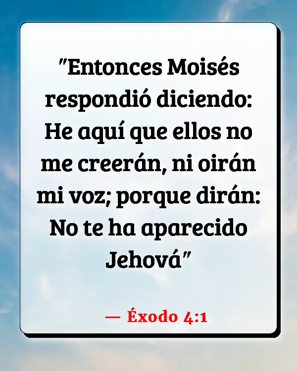 Versículos De La Biblia Moisés (Éxodo 4:1)