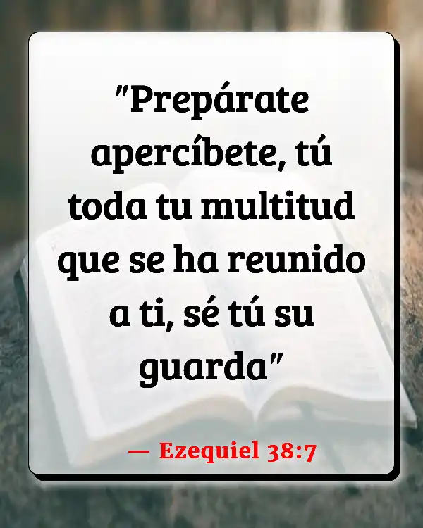 Versículos De La Biblia   	Preparando comida  (Ezequiel 38:7)