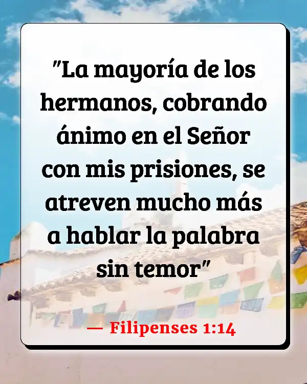Versículos De La Biblia Crecimiento personal en medio de las dificultades (Filipenses 1:14)