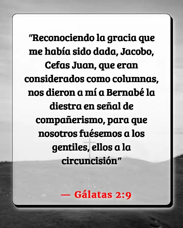 Versículos De La Biblia Pedro (Gálatas 2:9)