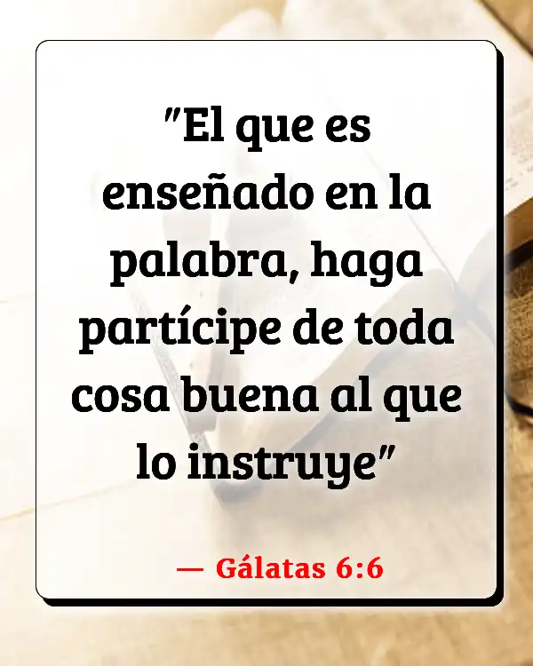 Versículos De La Biblia Asistente de pastores (Gálatas 6:6)