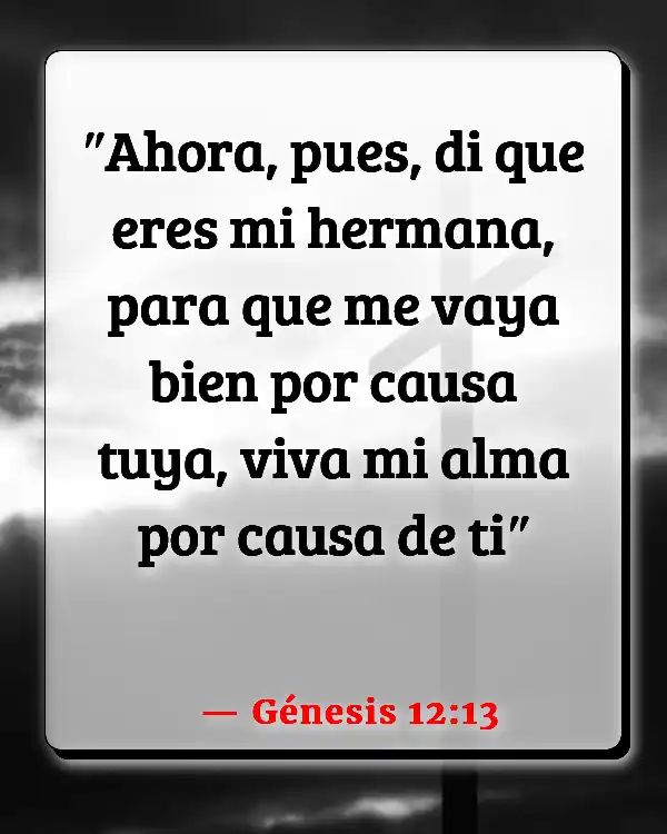 Versículos De La Biblia Respeto Hermana (Génesis 12:13)