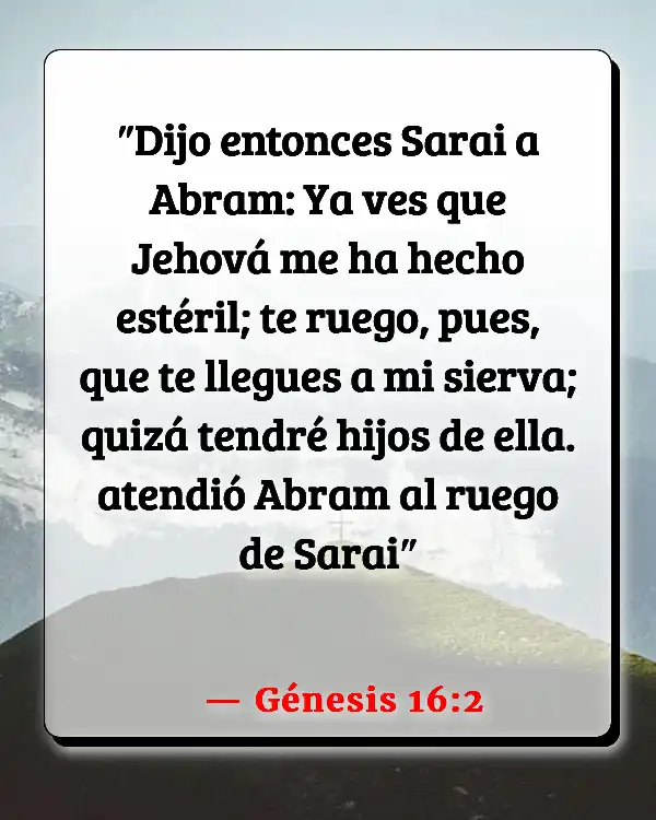 Versículos De La Biblia Estéril (Génesis 16:2)