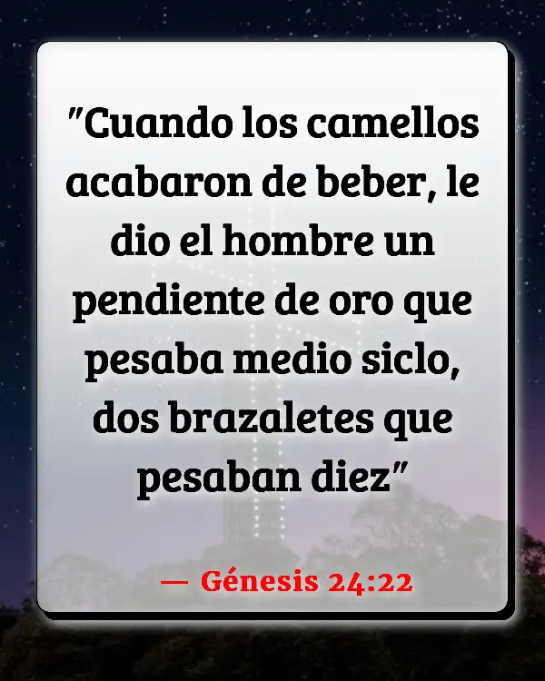 Versículos De La Biblia Adorno (Génesis 24:22)