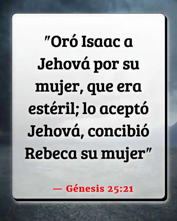 Versículos De La Biblia   	Embarazada  (Génesis 25:21)