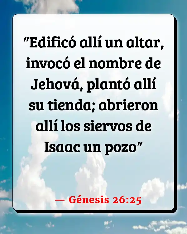 Versículos De La Biblia Altar (Génesis 26:25)