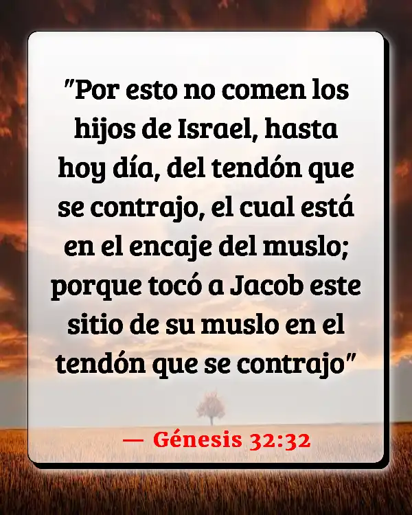 Versículos De La Biblia Tocar (Génesis 32:32)