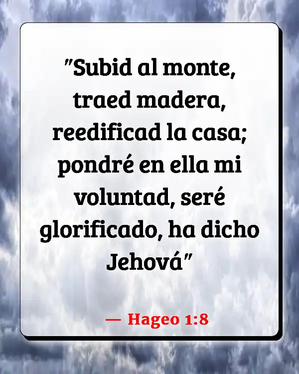 Versículos De La Biblia   	Reconstrucción  (Hageo 1:8)