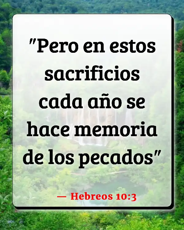 Versículos De La Biblia Sacrificios de animales (Hebreos 10:3)