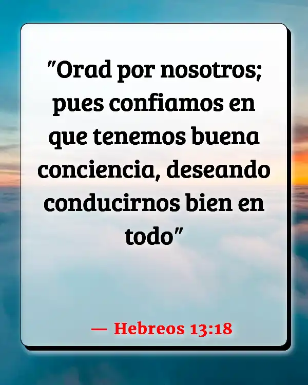 Versículos De La Biblia Afecto (Hebreos 13:18)