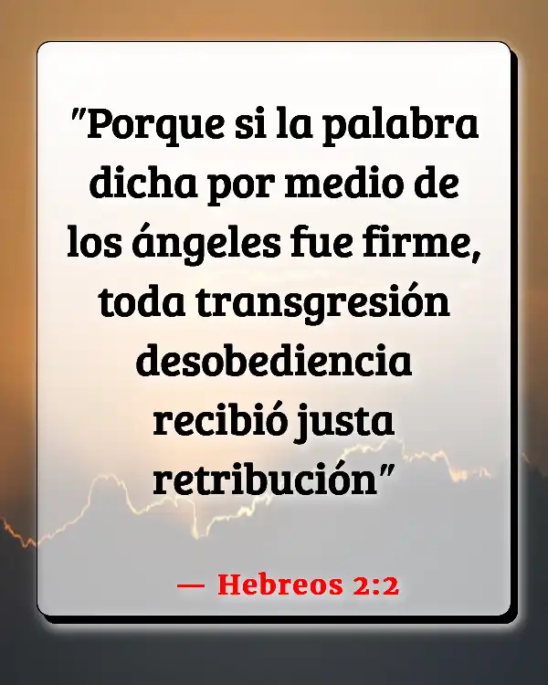 Versículos De La Biblia Niños desobedientes (Hebreos 2:2)