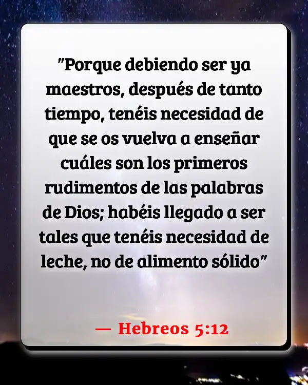 Versículos De La Biblia Entrenamiento para ir al baño (Hebreos 5:12)