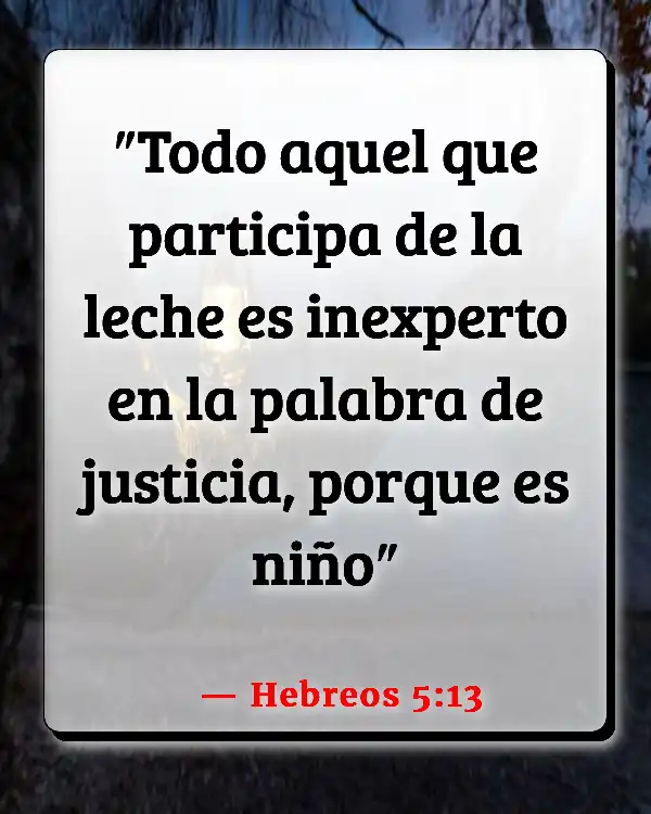 Versículos De La Biblia Perfección (Hebreos 5:13)