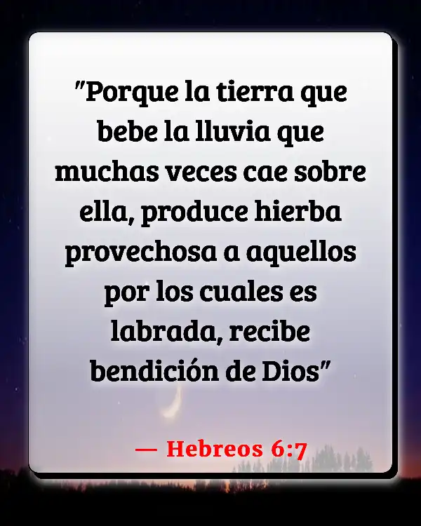 Versículos De La Biblia   	Agricultura  (Hebreos 6:7)