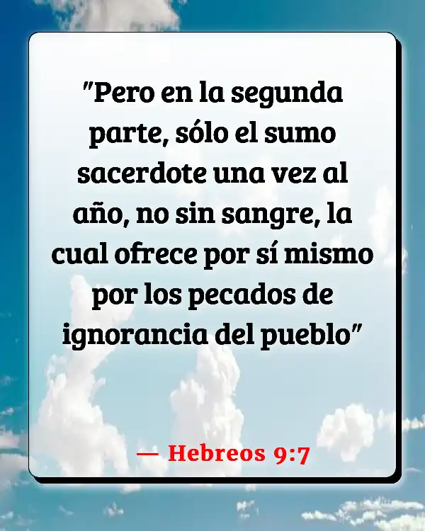 Versículos De La Biblia Expiación (Hebreos 9:7)