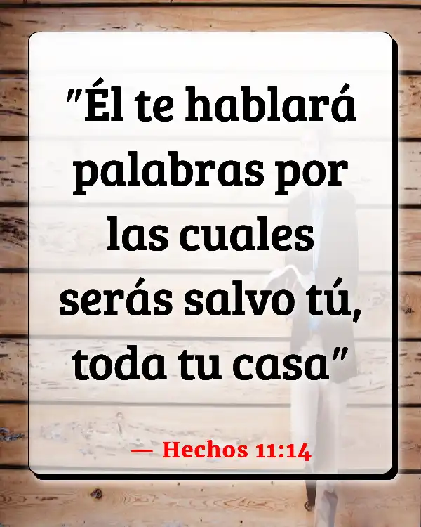 Versículos De La Biblia   	Gran Mandamiento  (Hechos 11:14)