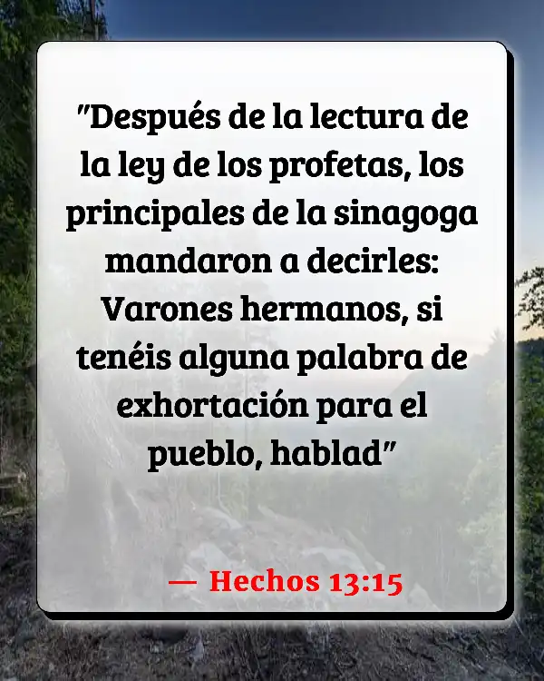 Versículos De La Biblia   	83 Versículos De La Biblia Exhortación  (Hechos 13:15)