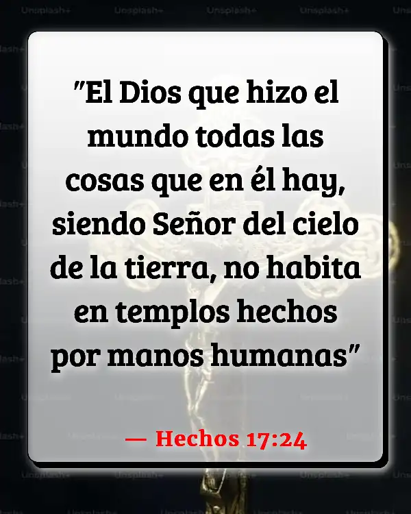 Versículos De La Biblia Ser un peregrino (Hechos 17:24)