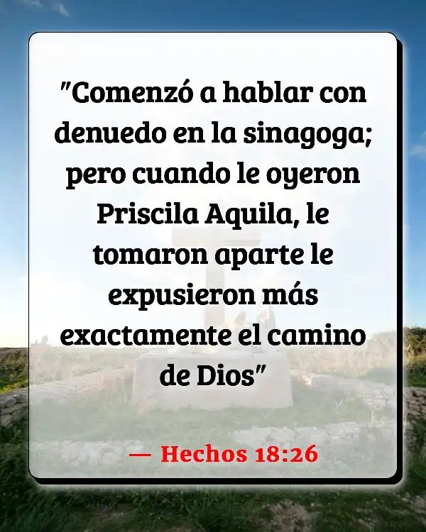 Versículos De La Biblia Pastor (Hechos 18:26)