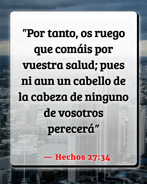Versículos De La Biblia Vida saludable (Hechos 27:34)