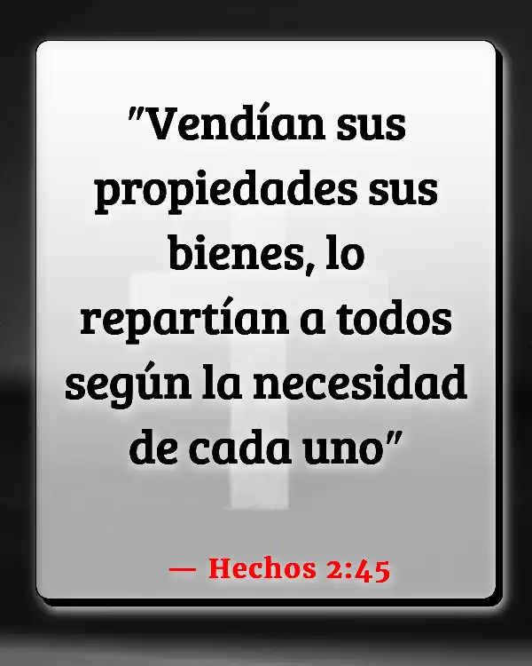 Versículos De La Biblia   	Limosna  (Hechos 2:45)