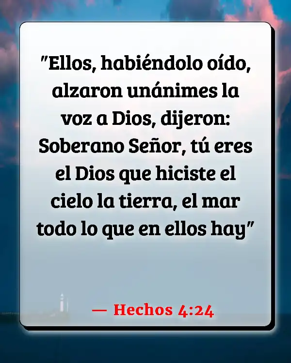 Versículos De La Biblia   	Orando en voz alta  (Hechos 4:24)