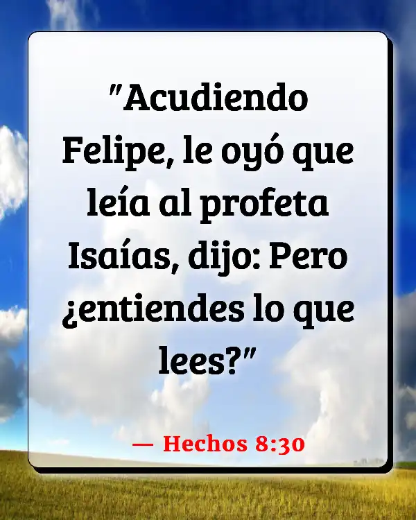Versículos De La Biblia Lectura (Hechos 8:30)