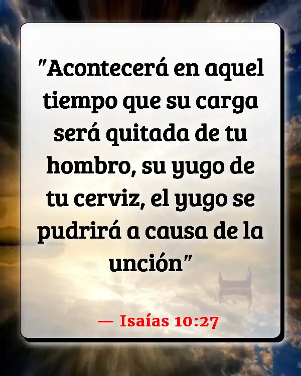 Versículos De La Biblia   	Ungido  (Isaías 10:27)